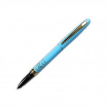 Metal Extra Fine Iridium Fountain Pen with Piston Converter Filler(Skyblue)