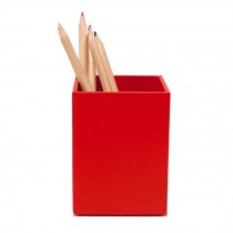 Simple Cube Functional MDF Material Outer Art Paper Desk Pencil Holder