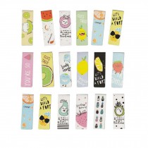 Set Of 18 Fruit Pattern Cute Bookmarks Beautiful Paper Bookmarks Gift