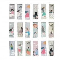 Set Of 18 Ideal Girl Pattern Lovely Bookmarks Magnetic Page Markers
