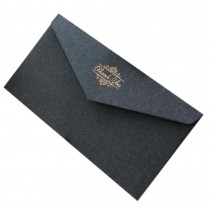20pcs Retro Style Invitation Envelopes Bronzing Printing Wedding Cards, Black