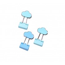8 Pcs Metal Binder Clips/Paper Clips/Binders Cloud Shape Office Desk Accessories