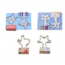 12 Pcs Metal Binder Clips/Paper Clips/Binders/Clamps (Finger And Star Shape)