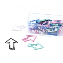 30 Pieces Paper Clips Arrows Shapes Funny Office Desk Accessories Bookmarks