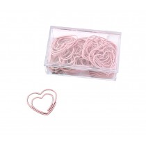 30 Pieces Paper Clips Heart Shapes Funny Office Desk Accessories Bookmarks