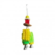 [Aeolian Bell] Natural Loofah Resistance to Bite Molar Teeth Bird Toy,Edible Toy