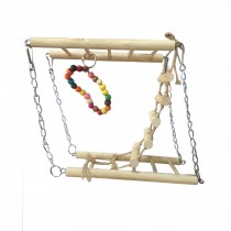Bird Toys--Natural Handmade Hamster Parrot Toys Suspension Bridge