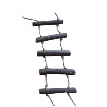 Simple Design Bird Toys--Handmade Parrots Hamster Ladder Stand/Bridge,BLACK