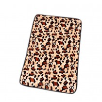 Super Soft Warm Washable Dog Cat Pet Bed Blanket-Leopard Print