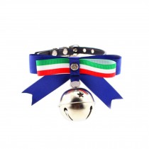 [Italy] Adjustable Bow Tie with Bell Collar for Cats, Dogs(Fit 21~26cm Neck)