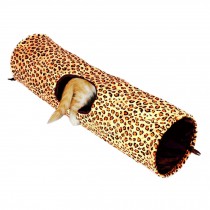 Fashionable [Leopard Print] Pet Toys--Collapsible Tunnel Cat Toy,(24*90CM)