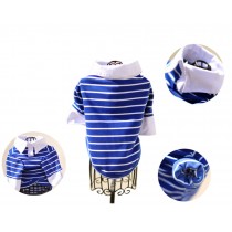 Summer Dog's Striped Shirt Pet Clothing Puppy Clothes Pet Apparel (MM)