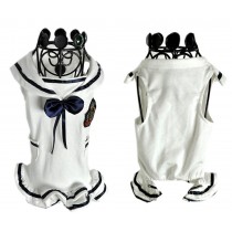 Lovely Puppy Apparel Pet Clothing Pet Black & White Skirt Clothes, MM
