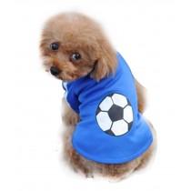 Lovely Puppy Apparel Pet Clothing Pet Blue Polo Shirt Clothes, Bust 30cm, XS