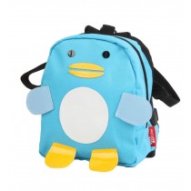 Cartoon Dog Pet Dog Outside Travel Backpack Shoulders Backpack--Blue Penguin