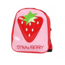 Cartoon Dog Pet Dog Outside Travel Backpack Shoulders Backpack--Strawberry