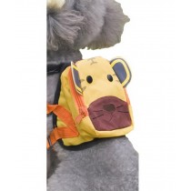 Cartoon Dog Pet Dog Outside Travel Backpack Shoulders Backpack--Tiger