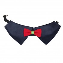 Solid Color Navy Blue Style Hand Made Pets Bandanas Saliva Tissue, S 15cm