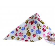 2 Pieces of Fashionable Cute Pets Triangle Scarves/Headscarf, Footprint