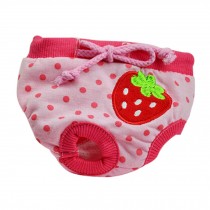 Strawberry Fresh Design Dogs Physical Pants Pets Underwear for Puppy, S