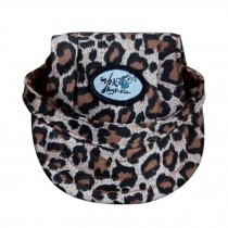Peaked Caps Pets Hats Dogs and Cats Sun Helmet (Leopard Print Style)