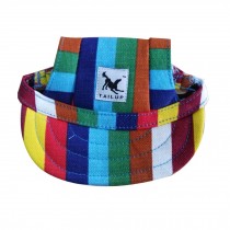 Baseball Style Colorful Rainbow Pets Hats Small Size Peaked Caps