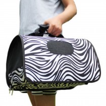 S Size Carry Bag Sweet Cute Pet Home Dog Cat Carrier House Travel---Zebra