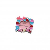 [Passion] Colored Heart Decorated Mini Photo Frame Style Dog ID Tag Cat ID Tag