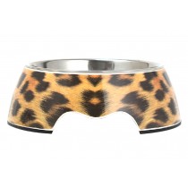 New Fashion Animal Dog Dishes Bowl Stainless Steel Pet Bowl, Leopard Stripes