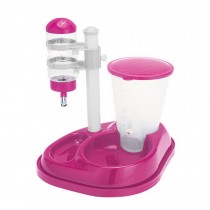 Automatic Dog Drinking Device Pet Water Bottle Feeder PINK