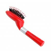 Fashionable Plastic Handle Massage Comb Pet Dog Brush Cat Brush RED
