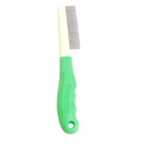 Supplies & Grooming Durable Stainless Steel Pins Comb for Pet Dog Cat(Green)