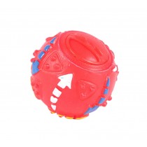 Pet Chew Toy Pet Ball-Food Ball For Dogs Educational Toys RED, 7cm
