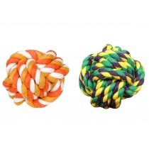 2 Pcs Fist Ball Dog Toy Knot Rope Ball Chew Dog Puppy Toy Pet Chew Toy B