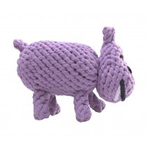 Knot Rope Ball Chew Dog Puppy Toy Pet Chew Toy Cute Hippo