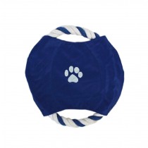 Pet Toy Pet Training Cotton Rope Canvas Flying Disc for Dogs, Diam 18cm