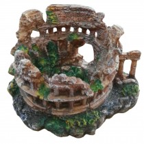 Roman Style Resin Aquarium Ornament, 22x18x13cm
