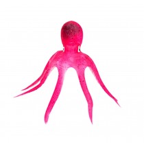 Creative Emulational Octopus Aquarium Ornament, Red
