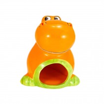 Cute Cartoon Orange Color Dinosaur Hamsters Toys Ceramics Material