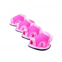 4 Pcs Hot Breathable Pet Dog Puppy Shoes Boots Dog Sandals ROSE, NO.3