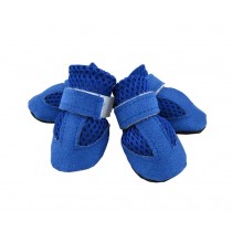 Fashional Breathable Mesh Dog Boot Pet Casual Shoes, Blue