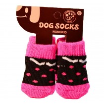 Pet Socks - Pet-Slip Bottom Pad Multicolor Variety Scratch Furniture--Black