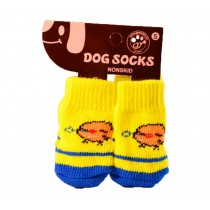 Pet Socks-Pet-Slip Bottom Pad Multicolor Variety Scratch Furniture--Yellow Duck