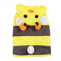 Fashion Littie Bee Puppy Pet Dog Raincoat Pet Gear Rain Jacket YELLOW, M