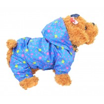 Fashion Cute Raincoats for Dogs Puppy Pet Dog Raincoat Dog Rain Gear BLUE, M