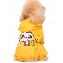 Cute Cartoon Raincoats for Dogs Puppy Pet Dog Raincoat Dog Dresses YELLOW, L