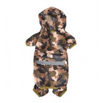 Fashion Camouflage Raincoats for Dogs Puppy Pet Dog Raincoat Dog Clothes, L