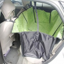 Waterproof Pet Car Seat Cover Dog Travel Mat for Rear Seat, Green Cloud