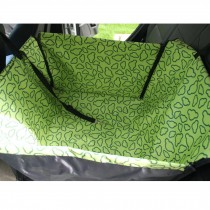 Waterproof Pet Car Seat Cover Dog Travel Mat for Rear Single Seat, Green Cloud