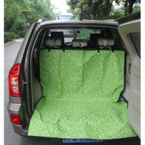 Waterproof Pet Car Seat Cover Dog Travel Mat for SUV Trunk, Green Cloud